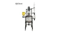 Hjchem - 10l Double Jacketed Glass Reactor with Teflon Coated Frame