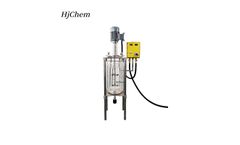 Hjchem - 5L Laboratory Triple Wall Glass Baffles Process Reactor