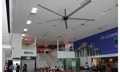 Kale HVLS Fans for Airport Departure Lounge