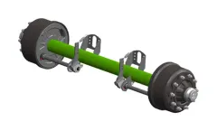 DistagQCS - Model C/D Class – Round Beam - Commercial High-Speed Drum Brake Axle