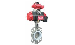 Darhor - Model DHDV-P - Pneumatic Stainless Steel Butterfly Valve