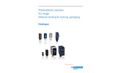 Photo-Electric Sensors - Xu Range - Material Handling & Working, Packaging - Data Sheet