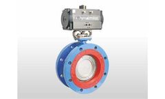 Aira - Model ROD - Pneumatic Actuator Triple Offset Double Flange Butterfly Valve