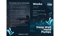 Brochure Digital - Bi-fold Dark Blue Deep Well Hand Pump