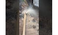 sewage mud pump construction site working - Video