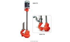 Model PTE-PTEM - Submersible Vertical Chopper Pump W/ External Electric Motor