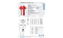 OHS OHSG Overground hydrant BLUCAST