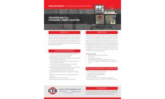 CTE - Model M2000 - Ultrasonic Cement Analyzer - Brochure
