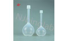 NJbinglab - Model R-PFA-RLP - NJbinglab Volumetric flasks, PFA, Class A, with screw cap，easy to clean， for semiconductor lab