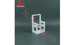 NJbinglab - Model R-PTFE-QJH - NJbinglab PTFE Photolithography Mask Cleaning Basket, made to order, for semiconductor