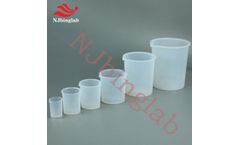 NJbinglab - Model R-PFA-SB - NJbinglab PFA beaker with molded graduation, The no-drip spout helps with accurate pouring