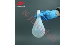 NJbinglab - Model R-PFA-QXSP - NJbinglab PFA Evaporation bottle 500ml,eggplant shape, thickened wall, pressure resistant