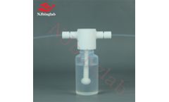 NJbinglab - Model R-PFA-XQP - NJbinglab PFA Gas washing bottle, the same style as Brand, made to order, no precipitation