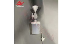 NJbinglab -  Transparent PFA Chemical Vessel 1000ml, Excellent Visibility for Reaction Monitoring