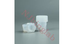 NJbinglab - Model J - Rapid Dissolution-5ml-V Bottom-PFA Vial-Translucent for visibility with no residue-Ideal for