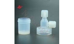 NJbinglab - Model J - 15ml PFA Impinger for Laboratory Sample Preparation, Integrated Molding, Contamination-Free Design