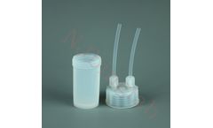 NJbinglab - Model J - PFA Impinger for Laboratory Sample Preparation, Contamination-Free and Integrated Molding Design