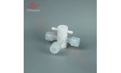 NJbinglab - Model J - High Purity PFA Valve for Laboratory Use, Corrosion Resistant and Contamination-Free