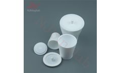 NJbinglab - Model J - Customizable PTFE Crucible for Trace Analysis and Sample Heating, Safe for Wire Gauze Use