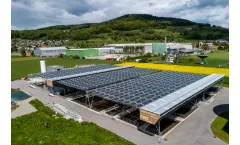 Solar Folding Roof for Sewage Treatment Industry
