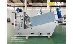 Apoaqua - Model ApoPar-NTR - Apoaqua Dewatering Screw Press Machine for Plastic Factory Wastewater