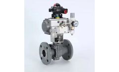 Topper - Flanged Anti-Leakage Pneumatic Ball Control Valve
