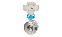 Topper - Model DN50-DN300, SS - Eccentric Electric Butterfly Control Valve