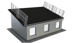 ABS - Model Mobile Guard Pro (Verge) - Temporary Guardrail System for Pitched Roof Surfaces