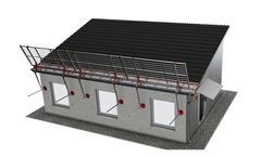 ABS - Model Mobile Guard Pro (Eaves) - Temporary Guardrail System for A Pitched or Flat Roof Surface