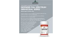 AG Defender Full Spectrum Germicidal Wipes Sell Sheet
