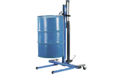 DÜPERTHAL - Drum Lifter Trolley, Hydraulic Frame Blue Painted