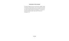 FD5000S series High voltage frequency inverter- Manual
