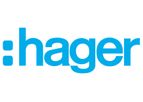 Hager - Model VM008 - Enclosure, Design 30, 8 module, with DIN rail, metal