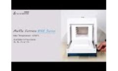 1050℃ Muffle Furnace for Metal & Ceramic Sintering and Annealing. Plastic & Soil Combustion/Analysis - Video