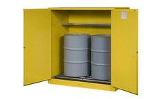 Sure-Grip - Model EX, Yellow - 899170 - 110 Gallon, 1 Shelf, Vertical Double-Duty Safety Cabinet