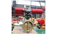 Topper - Model ASTM B148 C95800 - 18 Inch, 150 LB - Pneumatic Butterfly Valve