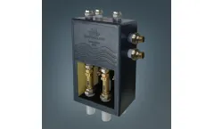 Geotherm - Model BOX IN-2F - Wall-mounted Manifold Box with Flowmeters and Gate Valves