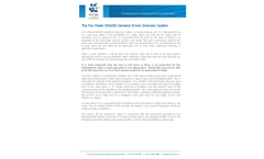 Fox - Model DD600S - Demand Driven Washdown Diversion Systems Datasheet