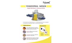 Single Shaft Paddle Mixer - Brochure
