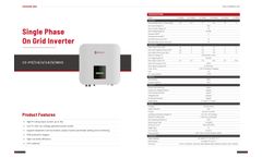 Single Phase On Grid Inverter - Brochure