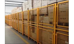 Metech - Yellow Wire Mesh Partitions for Security and Storing