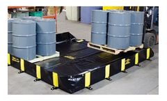 Rigid-Lock QuickBerm - Model Dimensions: 4 ft x 6 ft x 1 ft - Flexible Containment Spill Berms