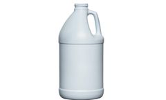 Cary - Model 68WBC2 - 1/2 Gallon Blue/White HDPE Plastic Round Jug