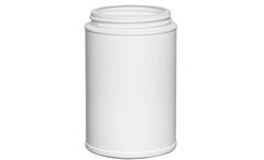 Cary - Model 68WWC1 - 10 oz. White HDPE Plastic Canister