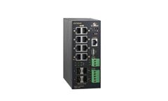 EtherWAN - Model EX78900G Series - Hardened Managed 8-Port Gigabit PoE++ and 4-Port 100/1G/2.5G SFP Ethernet Switch