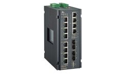 EtherWAN - Model EX78900H Series - Hardened Managed 12-Port Gigabit PoE and 4-Port 1G SFP Ethernet Switch