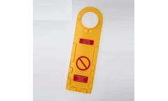 Universe Plastic - Model ST-03 - Yellow Safety Scaffold Tag Holder for Scaffolding Identification and Safety
