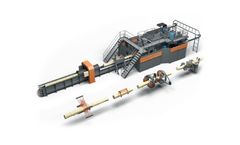 HewSaw - Model R200 1.1  - Compact Single Pass Sawing Line for Small Logs