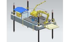 Hengpeng - Model Modular Pontoon Excavator Transportation Carrier B - Excavator Transportation Carrier