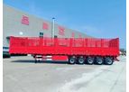 JNHTC - 5 Axles 16 Meters Cargo Trailer with Tarpaulin
